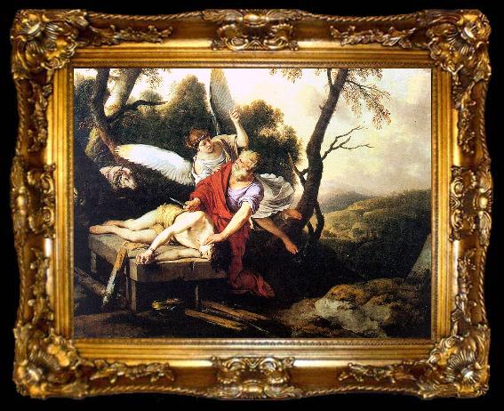 framed  Laurent de la Hyre Abraham Sacrificing Isaac, ta009-2